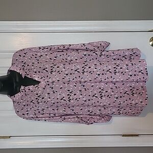 ZATTCAS  2XL Dusty Purple V-Neck Top